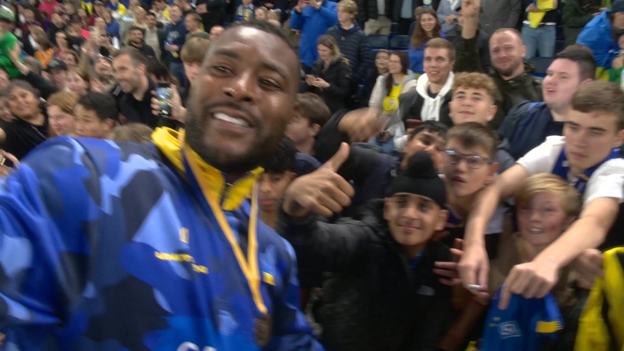 Match for Ukraine mixed zone interviews including Wes Morgan, Andriy Shevchenko and Oleksandr Zinchenko