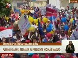 Habitantes de Araya se movilizan en respaldo a la gestión del Presidente Nicolás Maduro