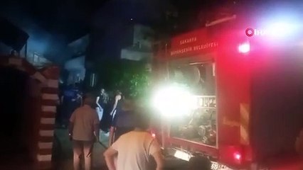Une botte de foin a pris feu à Sakarya