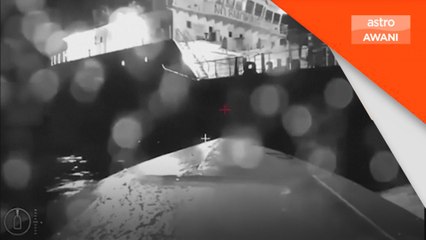 Serangan dron Ukraine rosakkan kapal tangki Rusia