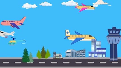 Animation video - airport - aircrafts