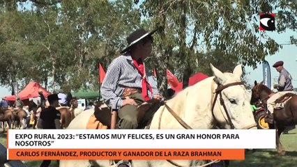 Expo Rural 2023 Estamos muy felices, es un gran honor para nosotros
