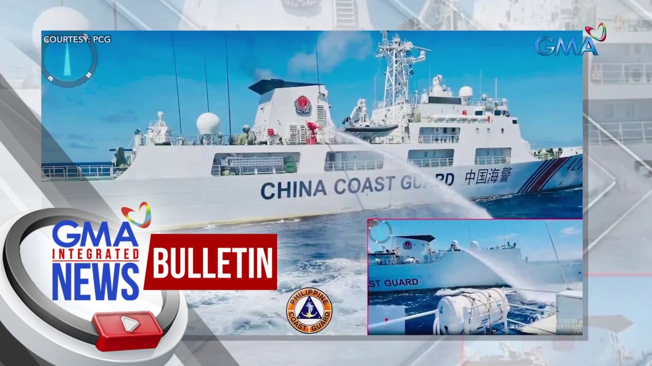 AFP at PCG, kinondena ang paggamit ng water cannon ng China Coast Guard sa mga sasakyang pandagat ng Pilipinas | GMA Integrated News Bulletin