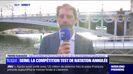 Test de natation annulé à cause de la pollution de la Seine: "C'est regrettable et on est tous déçus" explique Pierre Rabadan, adjoint au Sport de Paris