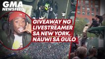Giveaway ng livestreamer sa New York, nauwi sa gulo | GMA News Feed