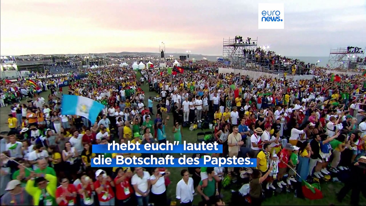 'Erhebet euch': Papst feiert in Lissabon mit Millionen Menschen Gebetswache