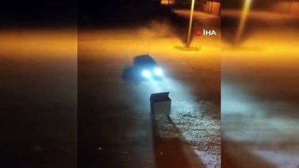 Le maganda de la circulation à Bursa est filmé... Il a dérivé sans prêter attention aux gens autour