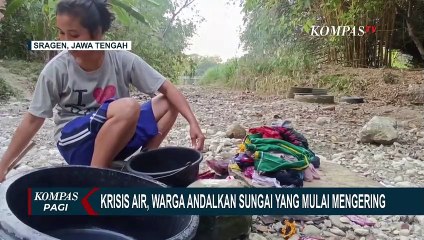 Krisis Air, Warga di Dusun Glagah Buat Belik di Sungai yang Mulai Mengering