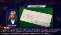 A 1976 Apple Check Signed by Steve Jobs and Steve Wozniak Is Up for Auction - 1BREAKINGNEWS.COM