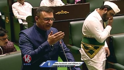 MIM MLA Akbaruddin Speaks On Drugs Issue In Hyderabad  _ Telangana Assembly _ V6 News