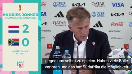Jonker: "Haben verdient gewonnen"