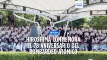 Hiroshima cumple 78 años del bombardeo atómico con un llamado global a la desnuclearización