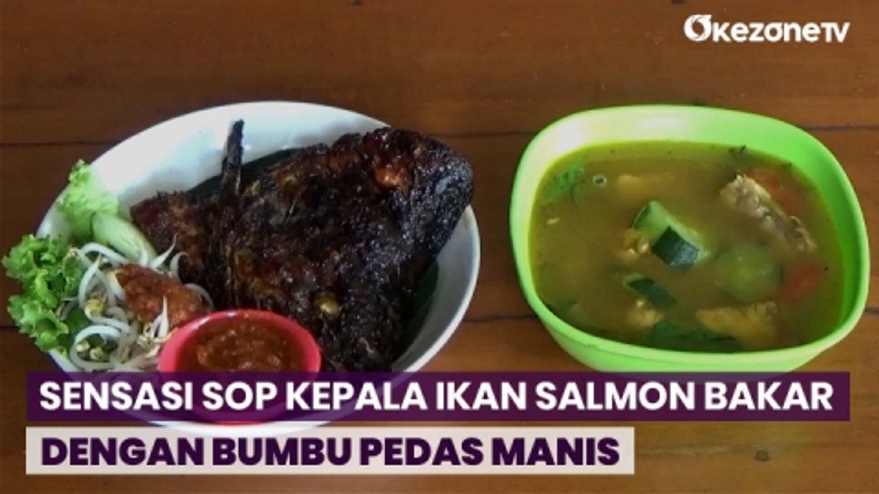 Sedapnya Sop Kelapa Ikan Salmon Bakar Dipadukan Bumbu Pedas Manis