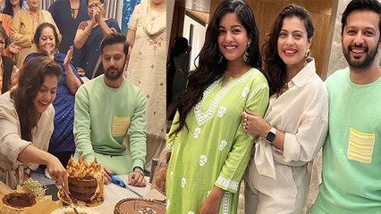 Kajol 49th Birthday Celebration Full Inside Video, Vatsal Seth के साथ...| Boldsky