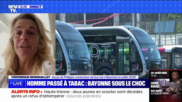Violences pendant les fêtes: Je suis choquée, Bayonne est choquée confie Véronique Monguillot, veuve d'un conducteur de bus tué en 2020 pendant les ferias