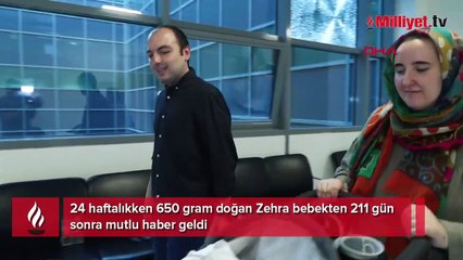 Zehra bebek, 211 günlük mücadelesinden zaferle çıktı