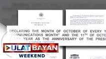 October, idineklara bilang Communications Month; anibersaryo ng PCO, ipagdiriwang tuwing Oct. 11