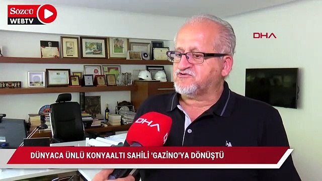 Dünyaca ünlü Konyaaltı sahili gazinoya dönüştü