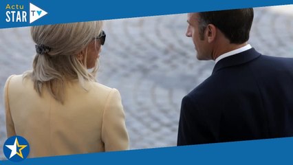 Défilé du 14 juillet : Brigitte Macron en boléro jaune pâle, baise-main inattendu du président Emman