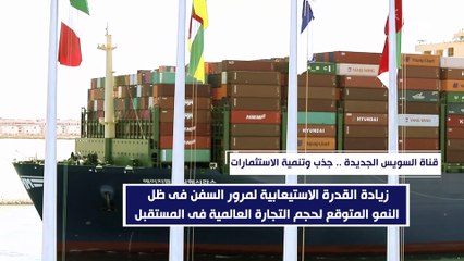 قناة السويس الجديدة.. جذب وتنمية الاستثمارات