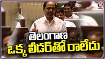 Telangana State Did Not Come With Single Leader Says, CM KCR | V6 News
