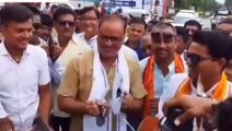खरगौन: पूर्व केंद्रीय मंत्री अरुण यादव ने बजाये झांझ मंजीरा,देखें Video