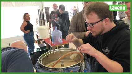 Festival Bièrez-Vous à Schaltin : démonstration de brassage