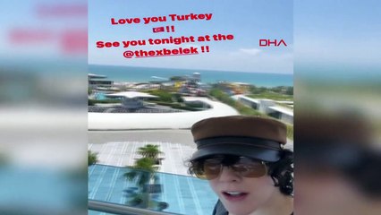 ABD'li pop/rock şarkıcısı LP Antalya'ya geldi