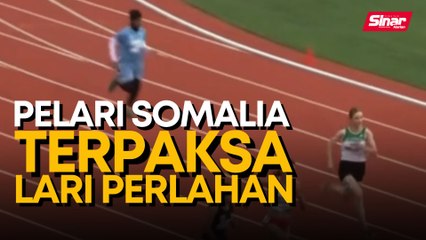 Pelari Somalia, tamatkan acara pecut 100 meter meskipun cedera