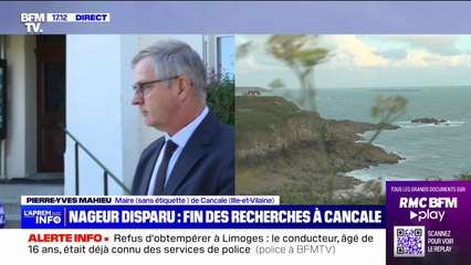 Nageur disparu à Cancale: "La situation était particulièrement dangereuse autour de ce littoral nord-ouest de la commune", affirme le maire Pierre-Yves Mahieu