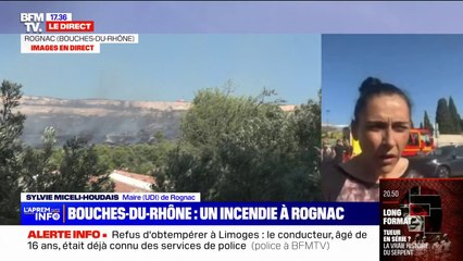 Incendie à Rognac: "Le feu est maîtrisé dans le secteur Saragousse", affirme la maire Sylvie Miceli-Houdais (UDI)
