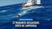 Guarda Costeira italiana resgata 57 migrantes subsarianos