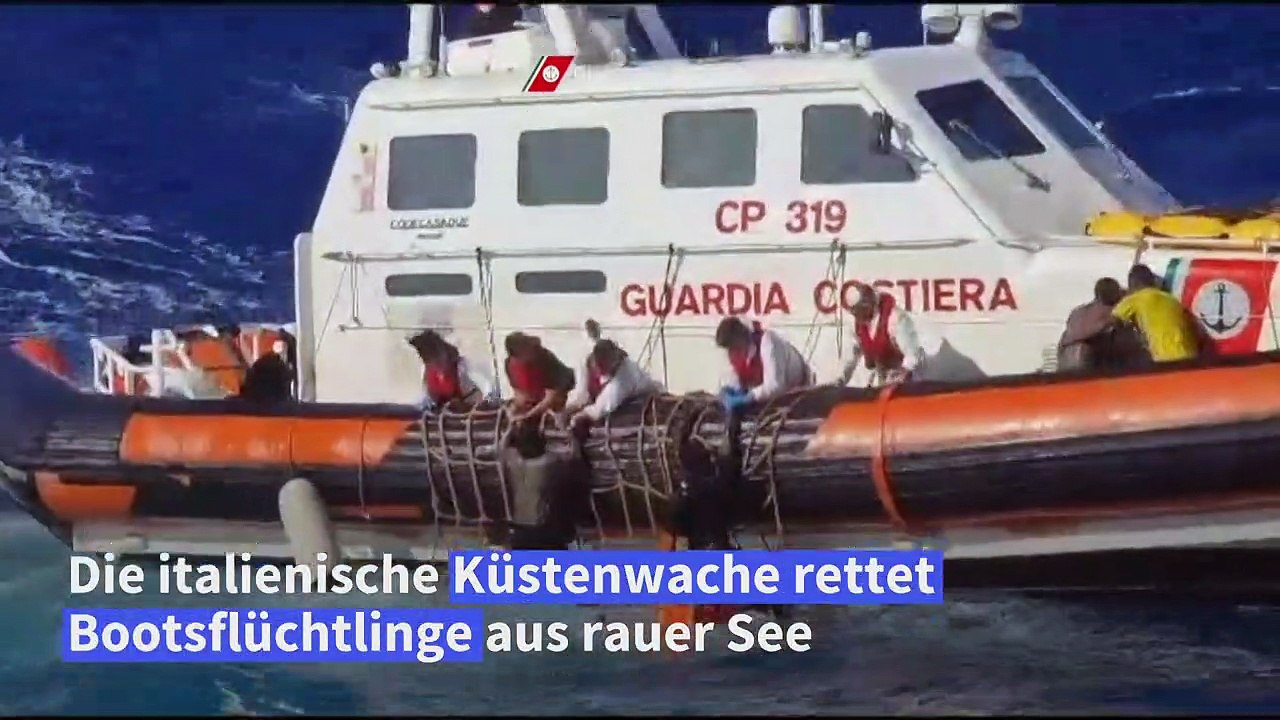 Bootsflüchtlinge: Dramatische Rettungsaktion im Mittelmeer