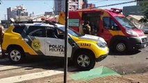 Mulher fica ferida em acidente na Rua Recife