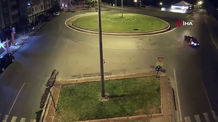 Drift yapan şahıs polisten kaçamadı