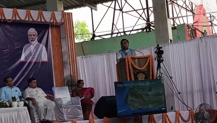 Скачать видео: PM laid the foundation stone of Amrit Bharat Railway Station, the rail