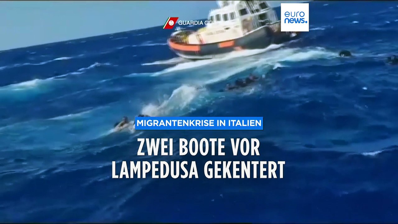 Lampedusa: Viele Vermisste nach Kentern von zwei Migrantenbooten