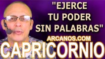 ♑️#CAPRICORNIO #TAROT♑️ Ejerce tu poder sin palabras  ✨ARCANOS.COM✨