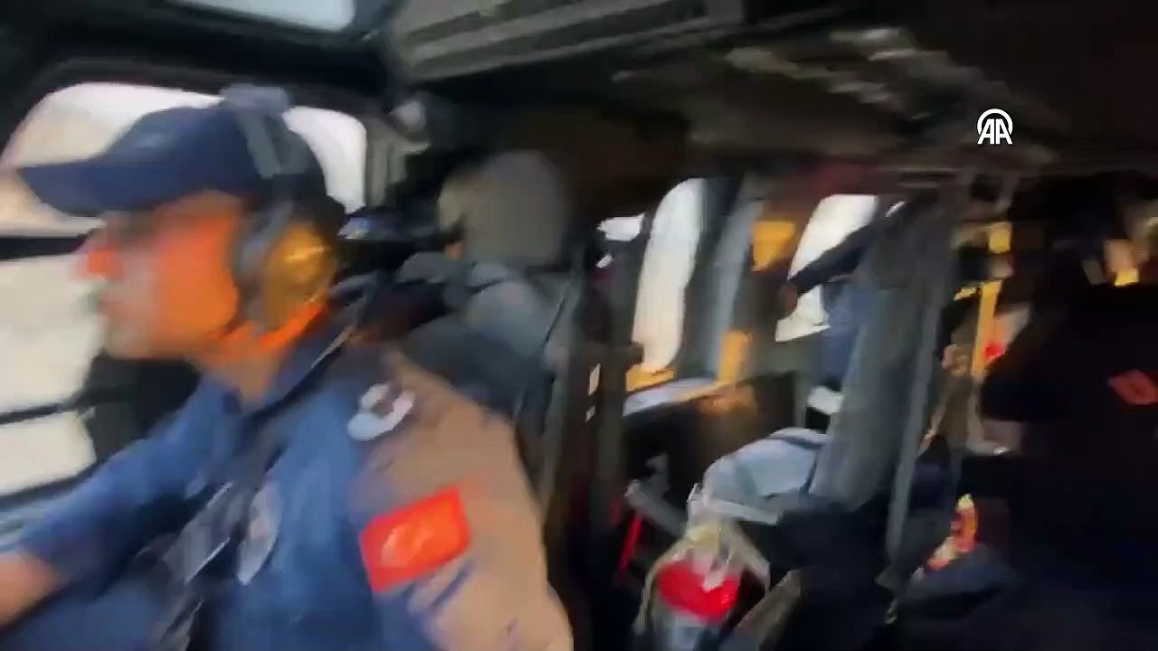 Polis helikopteri hamile kadın için havalandı