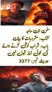 سنن ابن ماجہ کتاب: مشروبات کا بیان باب: شراب نوشی کرنے والے کی کوئی نماز قبول نہیں حدیث نمبر: 3377