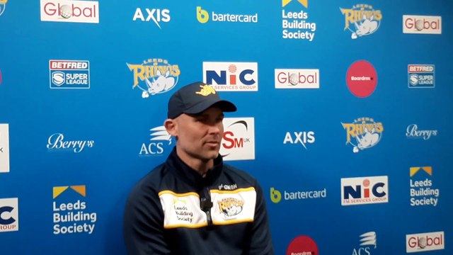 Leeds Rhinos 6 Leigh Leopards 13: Rohan Smith press conference