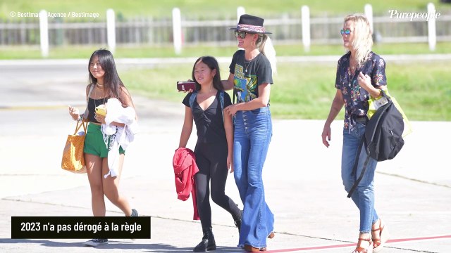 Laeticia Hallyday sublime dans une longue robe moulante et découpée : grosse fête Barbie à Saint-Barth' pour ses filles