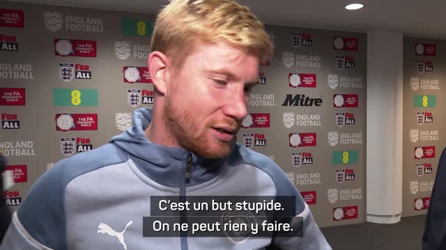 Man City - De Bruyne regrette le “but stupide” encaissé