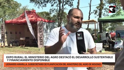 Expo Rural el Ministerio del Agro destacó el desarrollo sustentable y financiamiento disponible