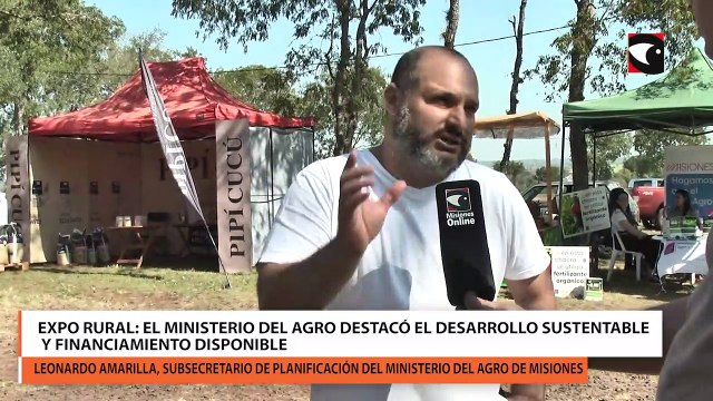 Expo Rural el Ministerio del Agro destacó el desarrollo sustentable y financiamiento disponible
