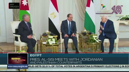 The leaders of Egypt, Israel and Palestine discussed the conflict between the last two countries