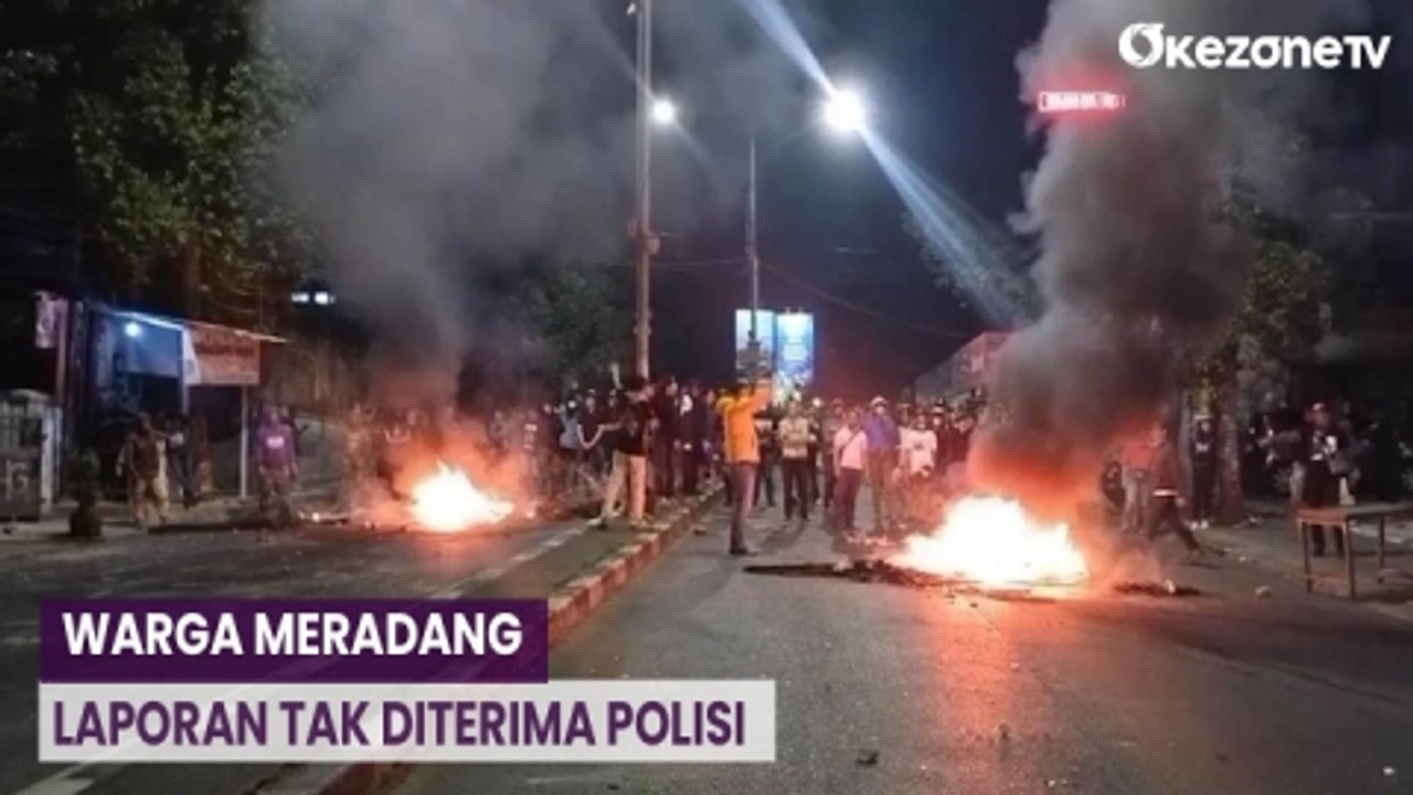 Ratusan Warga Dago Atas Bakar Ban dan Blokir Jalan, Marah Laporan Tak Diterima Polisi