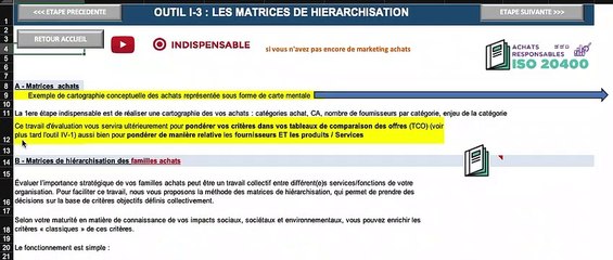 ARES TUTO 3 Matrice de caractérisation