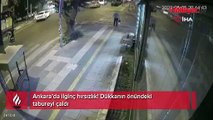Ankara’da ilginç hırsızlık! Dükkanın önündeki tabureyi çaldı