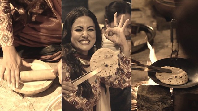 Hina Khan Chulhe पर Roti बनाते Video Viral, Village में जमकर की Masti...| Boldsky